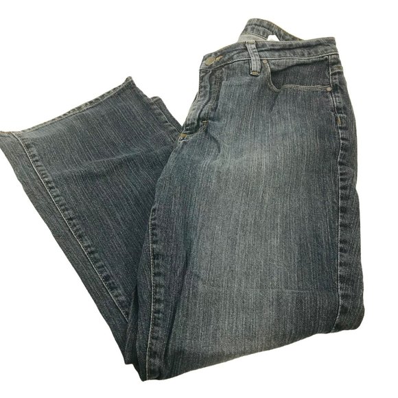 Riders by Lee Women's Size 14 Petite Boot Cut Denim Blue Jean Preowned - Picture 1 of 14